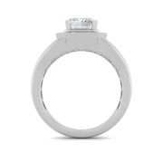 Emerald Shaped Lab Grown Diamond (F/VS) Mens Ring in 14K Gold