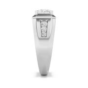 Emerald Shaped Lab Grown Diamond (F/VS) Ring in 14K Gold