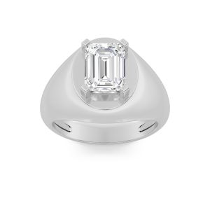 Emerald Shaped Lab Grown Diamond (F/VS) MenR...