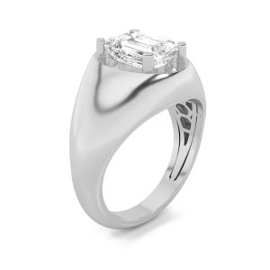 Emerald Shaped Lab Grown Diamond (F/VS) MenR...