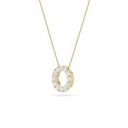 Round Shaped Lab Grown Diamond (F/VS) Circle Pendant in 14K Gold