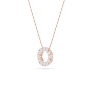 Round Shaped Lab Grown Diamond (F/VS) Circle Pendant in 14K Gold