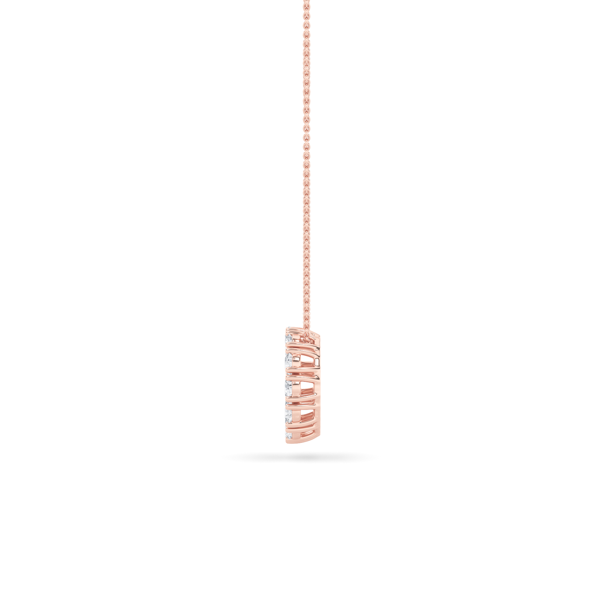 Round Shaped Lab Grown Diamond (F/VS) Circle Pendant in 14K Gold