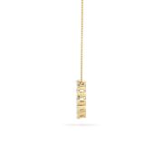 Round Shaped Lab Grown Diamond (F/VS) Circle Pendant in 14K Gold