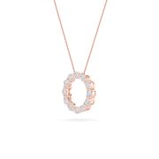 Round Shaped Lab Grown Diamond (F/VS) Circle Pendant in 14K Gold