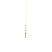 Marquise Shaped Lab Grown Diamond (F/VS) Circle Necklace in 14K Gold