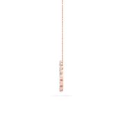 Marquise Shaped Lab Grown Diamond (F/VS) Circle Necklace in 14K Gold
