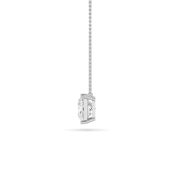 Princess Shaped Lab Grown Diamond (F/VS) Solitaire Necklace in 14K Gold