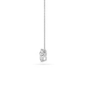 Pear Shaped Lab Grown Diamond (F/VS) East West Solitaire Necklace in 14K Gold