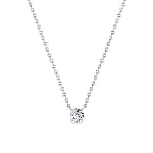 Round Shaped Lab Grown Diamond (F/VS) Solitaire...