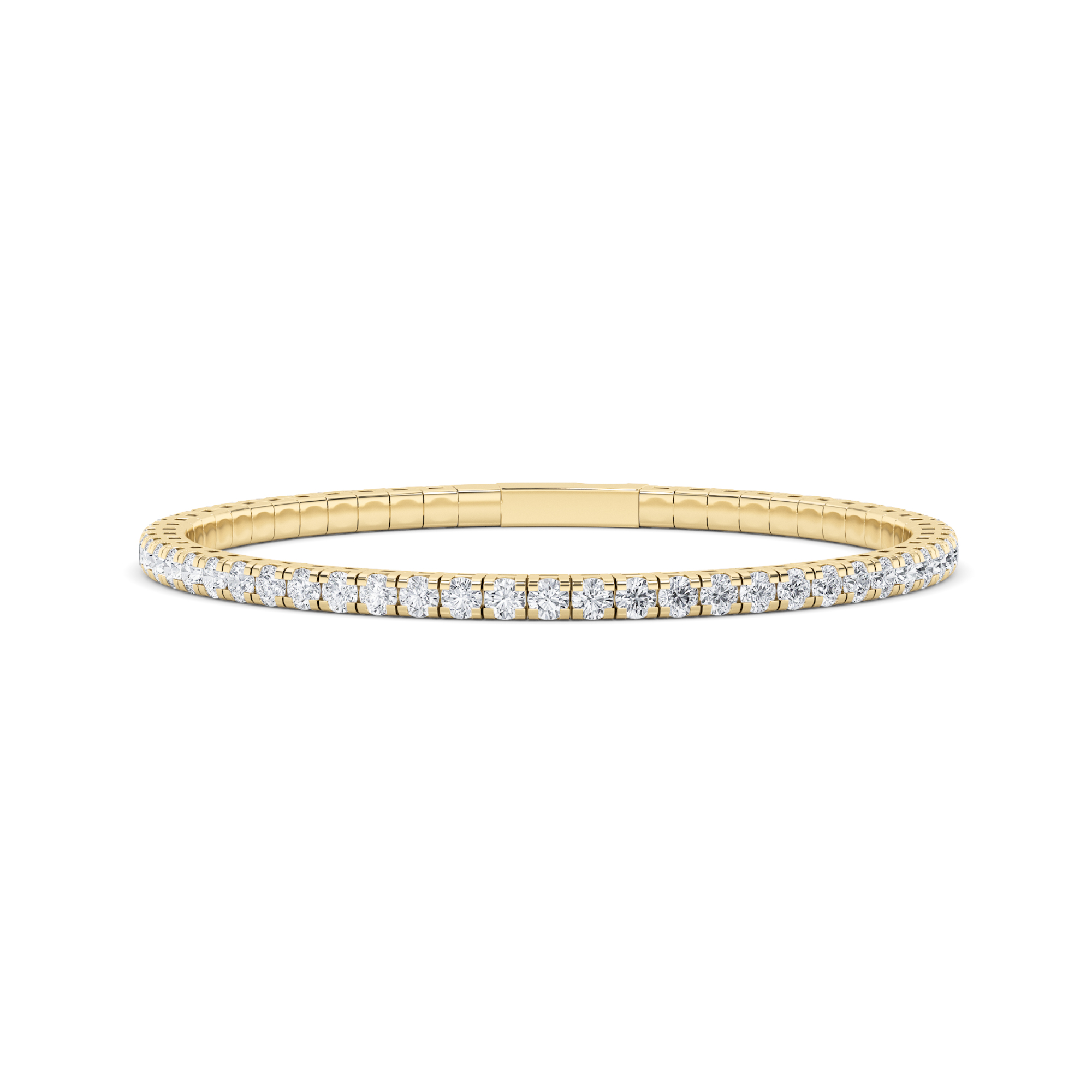 Round Shaped Lab Grown Diamond (G/VS) Bracelet in 14K Gold