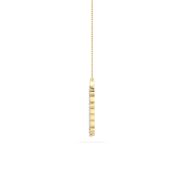 Pear Shaped Lab Grown Diamond (F/VS) Cross Pendant in 14K Gold