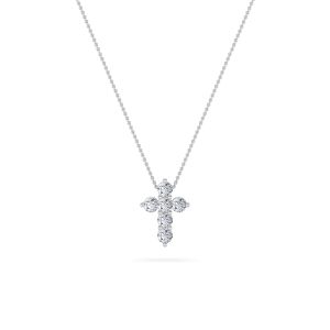 Round Shaped Lab Grown Diamond (F/VS) Cross Pen...