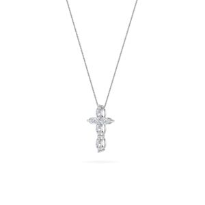 Marquise Shaped Lab Grown Diamond (F/VS) Cross ...