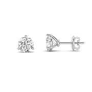 2.5Cttw Round Shaped Lab Grown Diamond (F/VS) Earrings in 14K Gold
