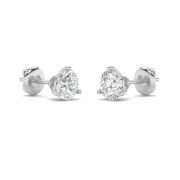 2.5Cttw Round Shaped Lab Grown Diamond (F/VS) Earrings in 14K Gold
