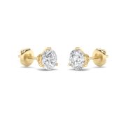 2.5Cttw Round Shaped Lab Grown Diamond (F/VS) Earrings in 14K Gold
