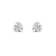 2.5Cttw Round Shaped Lab Grown Diamond (F/VS) Earrings in 14K Gold