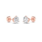 2.5Cttw Round Shaped Lab Grown Diamond (F/VS) Earrings in 14K Gold