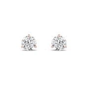 2.5Cttw Round Shaped Lab Grown Diamond (F/VS) Earrings in 14K Gold