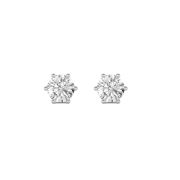 2Cttw Round Shaped Lab Grown Diamond (F/VS) TulipHead Stud Earrings in 14K Gold