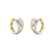 Pear Shaped Lab Grown Diamond (F/VS) Fashion Earrings in 14K Gold