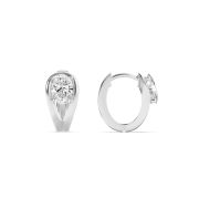 Oval Shaped Lab Grown Diamond (F/VS) Fashion Earrings in 14K Gold