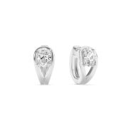 Oval Shaped Lab Grown Diamond (F/VS) Fashion Earrings in 14K Gold