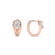 Oval Shaped Lab Grown Diamond (F/VS) Fashion Earrings in 14K Gold