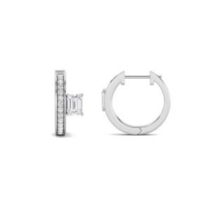 Emerald Shaped Lab Grown Diamond (F/VS) Accente...