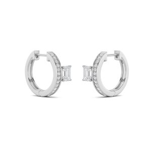 Emerald Shaped Lab Grown Diamond (F/VS) Accente...