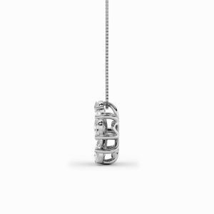 Pear Shaped Lab Grown Diamond (F/VS) Floral Pen...