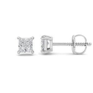 1Cttw Princess Shaped Lab Grown Diamond (F/VS) ...