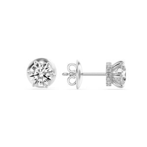 3Cttw Round Shaped Lab Grown Diamond (F/VS) Hid...