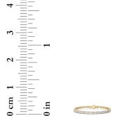 Oval Shaped Lab Grown Diamond (F/VS) Classic Line Bracelet in 14K Gold
