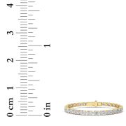 Oval Shaped Lab Grown Diamond (F/VS) Classic Line Bracelet in 14K Gold