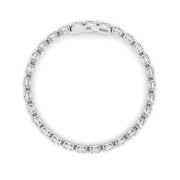 Oval Shaped Lab Grown Diamond (F/VS) Classic Line Bracelet in 14K Gold