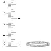 Oval Shaped Lab Grown Diamond (F/VS) Classic Line Bracelet in 14K Gold