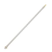 Oval Shaped Lab Grown Diamond (F/VS) Classic Line Bracelet in 14K Gold