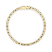 Oval Shaped Lab Grown Diamond (F/VS) Classic Line Bracelet in 14K Gold