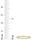 Emerald Shaped Lab Grown Diamond (F/VS) Tennis Bracelet in 14K Gold