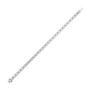 Emerald Shaped Lab Grown Diamond (F/VS) Tennis Bracelet in 14K Gold