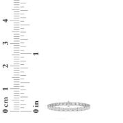 Emerald Shaped Lab Grown Diamond (F/VS) Tennis Bracelet in 14K Gold
