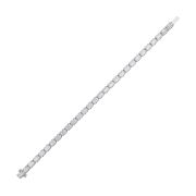 Emerald Shaped Lab Grown Diamond (F/VS) Tennis Bracelet in 14K Gold