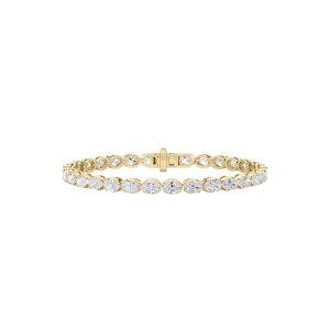 Oval Shaped Lab Grown Diamond (F/VS) Bracelet i...