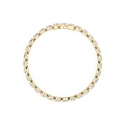 Oval Shaped Lab Grown Diamond (F/VS) Bracelet in 14K Gold