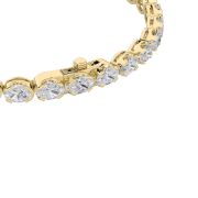 Oval Shaped Lab Grown Diamond (F/VS) Bracelet in 14K Gold