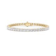 Round Shaped Lab Grown Diamond (F/VS) Bracelet in 14K Gold