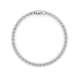 Round Shaped Lab Grown Diamond (F/VS) Bracelet ...