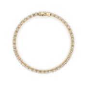Round Shaped Lab Grown Diamond (F/VS) Bracelet in 14K Gold